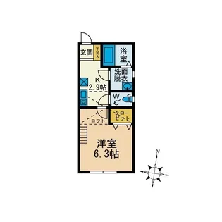 レゴリス湘南【1階】の間取り