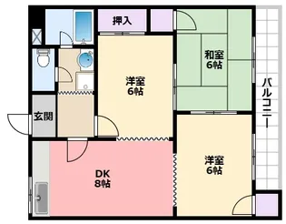 ヴィラコースト甲子園【2階】の間取り