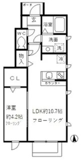 カーサ ラメット【1階】の間取り