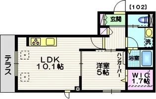 サンライズコート【1階】の間取り