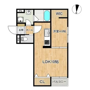 プレステージア水前寺【1階】の間取り