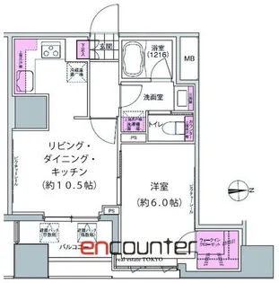 プレジリア東日本橋【2階】の間取り