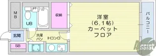 ライオンズマンション一高前【2階】の間取り