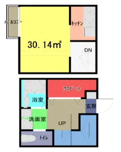 アークシティ霞ヶ関【1階】の間取り
