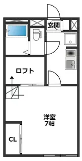アジュール那珂川【2階】の間取り