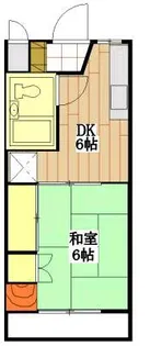 ミーテルーチェ坪井II【1階】の間取り