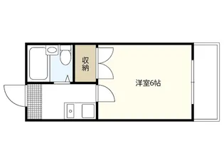 メゾン鹿籠【1階】の間取り