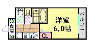 エステムコート中之島GATEII【4階】の間取り