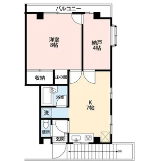 山下アパート2【2階】の間取り