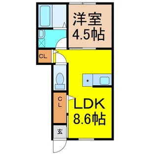 ベルグレイヴィア小松プレミアム【1階】の間取り