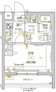 レアライズ新丸子II【3階】の間取り