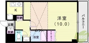 モンサンルージュ【3階】の間取り