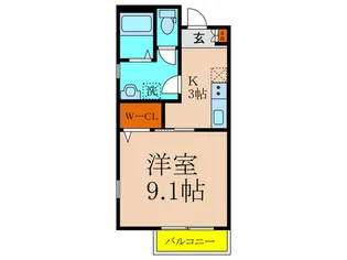 アイリス駒沢【2階】の間取り