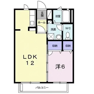 アイリス【2階】の間取り