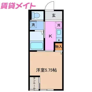 FOREST COURT SOUTH【1階】の間取り