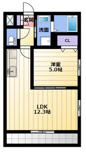 ゼフィール【1階】の間取り