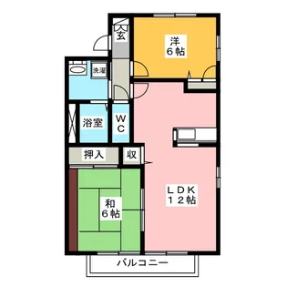 ヤマダルネッサンス【2階】の間取り