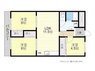 ロゼ高城【2階】の間取り
