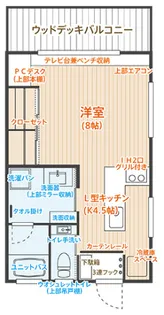 AZUKI【1階】の間取り
