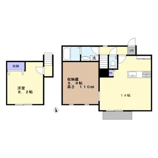 アトリエール大岡山【1階】の間取り