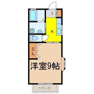 イースト・ヴァリイ【1階】の間取り