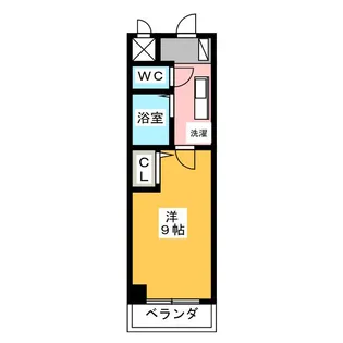 ウイング志賀本通【2階】の間取り