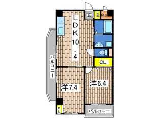 エスト【4階】の間取り