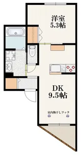 西郷山アベニューハイツ【1階】の間取り