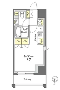 プライムメゾン亀戸【5階】の間取り