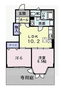 オアシス I【1階】の間取り
