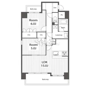 キャッスルガーデン【7階】の間取り