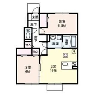 シャルマン北大路【1階】の間取り