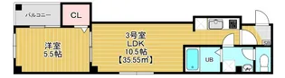 コンフォルテ本千葉【3階】の間取り
