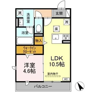 ワイズヴィラ岐南EAST【1階】の間取り