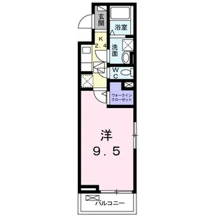 ガーデン 宮【1階】の間取り