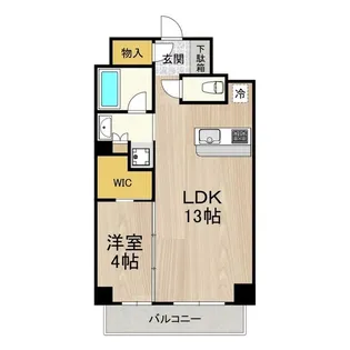 LEGALAND+難波南【3階】の間取り