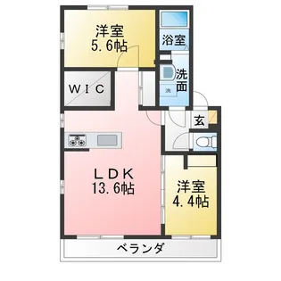 コモドダディアス B棟【2階】の間取り