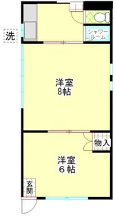 コーポささき【1階】の間取り