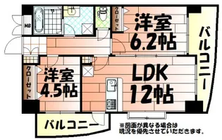 ラフィーネ小倉【10階】の間取り