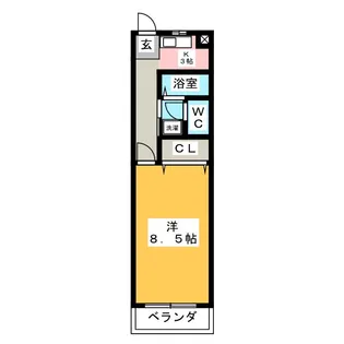 パレ白子【3階】の間取り