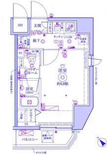 クレイシア横浜NORTH【10階】の間取り