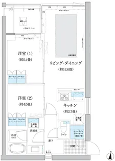 ガーデニエール砧WEST【6階】の間取り