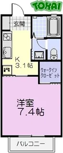 メゾン新松ヶ島【2階】の間取り