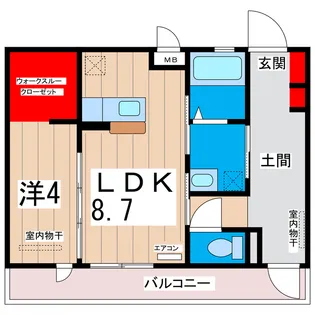 フォアールII【1階】の間取り