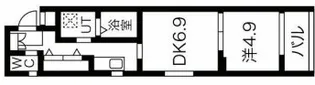 フォーリアライズ京都東寺【3階】の間取り