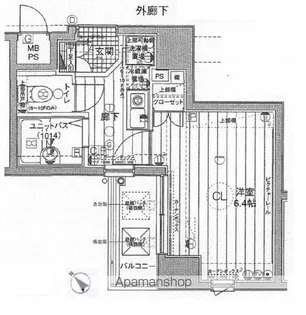 メインステージ日本橋箱崎II【2階】の間取り