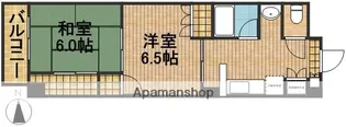 エンブレム元浜【7階】の間取り