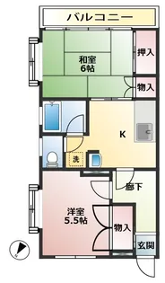 ナーディスコーポ【2階】の間取り