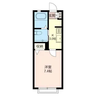 ル・ダルジャンTOKO【2階】の間取り