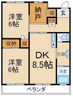 リーガルメゾン枚方【3階】の間取り